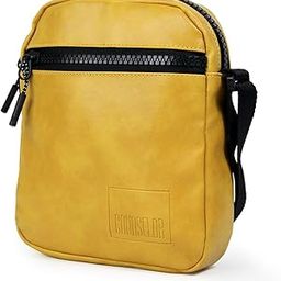 Leather Sling Bag for Men and Women, Crossbody Bag with Adjustable Strap, Zipper Closure, Multiple Compartments, Lightweight Stylish Mini Side Bag for Daily Use, Travel & Commute (Navy Blue)-image-34