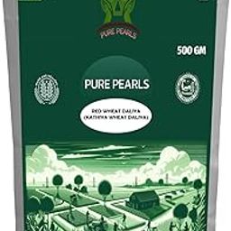 PUREPEARLS Kathiya Wheat Daliya-500 Gram| Red Wheat Daliya | Kathiya Gehu Porridge | For Weight Loss | Rich in Fiber and Protein | 500 Gram-image-21