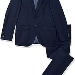 raymond Wool Blend Men's Full Sleeve Contemporary FIT Dark Blue Formal Suit (RPDC01500-B8 36)-picture-43