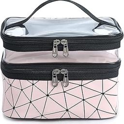 DEEVAA Clear Makeup Pouch Set, Cosmetic Organizer Bag for Women and Girls Travel Waterproof Toiletry Storage Kit (Set of 3-image-56