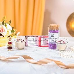 Sage & Herbs Lavender Dreams Collection | Soothing Candles, Soaps, Bath Salt & Aesthetic Matchsticks | Premium Gifting Box | Thoughful Gift for Special Occassions | Return Gift-image-79