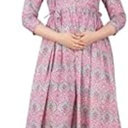 Stylish Cotton Maternity Dress with Feeding Zip for Women_33-image-37