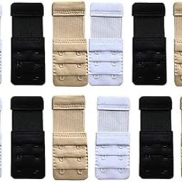LOURYN KOULYN® Present's Save Your Bra Increase Band Length - Bra Extension Hook Extender - 2 Hook, 3 Rows With Extra Elastic-image-99
