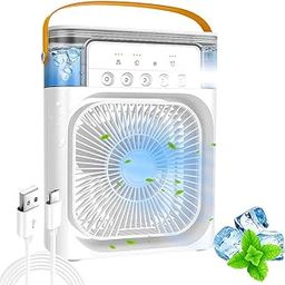 Lapras 𝟏𝟓 𝐘𝐄𝐀𝐑𝐒 𝐖𝐀𝐑𝐑𝐀𝐍𝐓𝐘 Mini Cooler for Room Cooling AC Portable Mini Fan Artic Cooler with 7 Colors LED Light, 1/2/3 H Timer, 3 Wind Speeds and 3 Spray Modes for Office,Dorm,Travel-30