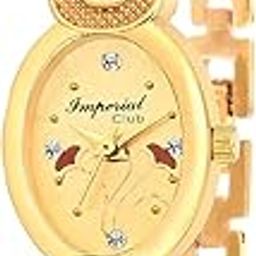 Stainless Steel Analogue Women's Watch (Gold Dial Gold Colored Strap)-image-49