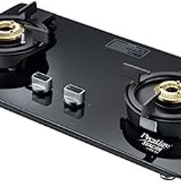 Prestige Svachh Efficia 02AI Hob LP Gas Table|One Touch Advanced Auto Ignition| 8mm Thick superior Toughened Glass|Cast Iron Pan Support|Brass Burners-2|Black-image-28