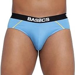 BASIICS by La Intimo Men's Cotton Spandex Power Brief-image-1