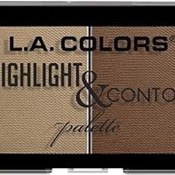 L.A. Colors Highlight and Contour Palette - Medium to Tan, Multi Color, 7 g-image-25