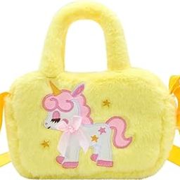 Kids Cute Mini Crossbody Bag | Small Plush Unicorrn Bag | Purse | Handbag for Baby Girls-image-24