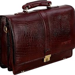 Full Grain Natural Leather Laptop Briefcase Messenger Shoulder Bags for Men Office 15.6 Inch (Dimension - L-16 X H-12 X W - 4 Inch)(Weight - 1 KG /1000 GR)-picture-53