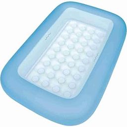 Rectangular Children Swimming Pool, Inflatable with Cushioned Base, PVC Material, Blue-48