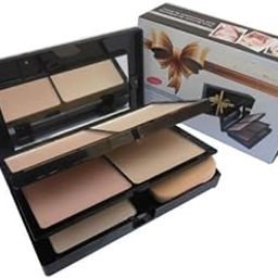 Rsentera Matte Compact Powder 5 in 1 Beige For Dry & Oily Skin Fair Skintone Women And adult Girl Sparcle And Plain-39