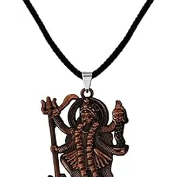 m men style Hindu Deity Powerful Mata Goddess Maha Kali Kalika Devi Unique Cotton Dori Bronze Zinc And Metal Pendant Necklace For Men And Women SPn20221085-picture-37