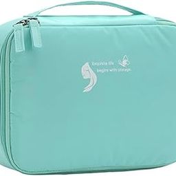 ESSENTIALSBYHK Vanity/Cosmetic Bag for Women | Makeup Bag Waterproof Multipurpose Bag (Grey, 36.4 inch) (Green)-image-29