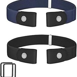 No Buckle Elastic Belt for Men and Women, Stretch Side Invisible Waist Belt For Jean Pants, Dresses, No Bulge Comfortable-image-3