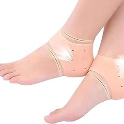 AFIYA Silicone Gel Heel Pad Skin Socks For Pain Relief Pain Protector Moisturizing Breathable Anti Crack Socks- 1 Pair-image-98
