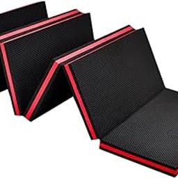 MYADDICTION Foldable Thick EVA Mechanics Floor Mat Exercise Mat for DIY Jobs Comfortable Red Black-image-90