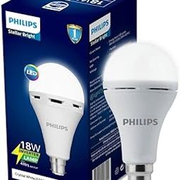 PHILIPS 18W B22 LED Emergency Inverter Bulb (Crystal White, Pack of 1)-23