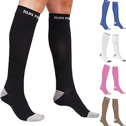 Run Forever Sports Compression Socks for Men & Women – 20-30mmHg Medical Grade Graduated Stockings-image-10