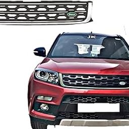 Front Chrome line Grill Compatible for Brezza Discovery Set of 1pc (Black)-image-63