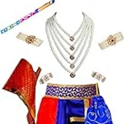 BLU VAPOUR Krishna dress for Kids, krishna dress for baby boy, kanha dress for kids, krishna costume for baby boy,krishna costume for Janmashtami,3 Months-8 Years-image-98