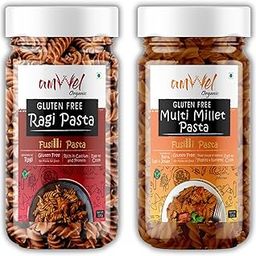 Amwel Organic Gluten Free Ragi Pasta + Multi Millet Pasta | Fusilli Pasta | 220g x 2 pc | No Maida No Sooji | Power of Millets-image-66