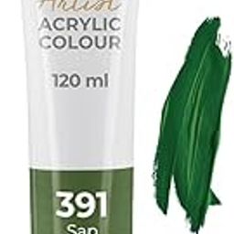 Camel Camlin Kokuyo Artist Acrylic Color,120ml (Sap Green,391,Series 1)-image-70