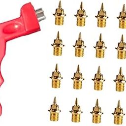 CALANDIS™ 20Pcs Track Shoe Spikes Sturdy for Short Distance Running Competition Sprint Gold | Track & Field | Outdoor Sports-32