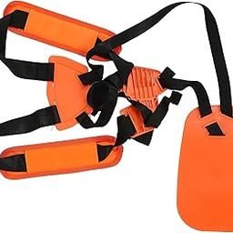 Trimmer Shoulder Strap - Grass Trimmer Harness Strap, Comfort Strap Double Shoulder Garden, Brush Cutter Lawn Mower Nylon Belt (Orange)-14