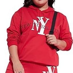 Red New Yoke Fleece Hoodie-image-5