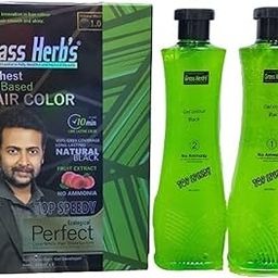 Grass Herbs Natural Black Hair Dye (Black) 1000ml - Chemical-Free, Herbal Hair Color, Safe for Sensitive Scalp, Long-Lasting Color, Suitable for All Hair Types-17