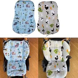 SAZ DEKOR® Baby Stroller Seat Cushion Cotton Pad Dining Chair Soft Thick Cushion-19