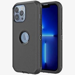 Sandstone® Defender Series Case for Apple iPhone 13 Pro Max 360 Degree Case Protects Front and Back (Black)-image-52