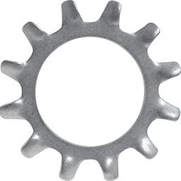 ADD GEAR MS External Tooth Lock Washer M4 x 9 x 0.8 mm Tooth Lock Washer with Antirust Corrosion resistant Geomet Coating (50)-image-88