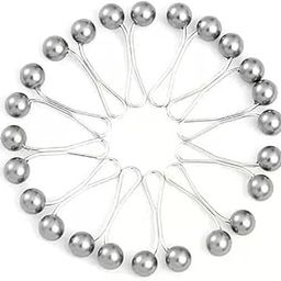Cute Hijab Pins Crystal Rhinestone Ball Pearl Brooch Pins Headscarf Shawl Scarf Muslim Hijab Scarf Clips Safety Pins Buttons Wedding Dress Decorative-13