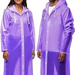 THEVAMI EVA Rain Coat, Waterproof Hooded Raincoat, Multiple Colours Available pack of 1-55