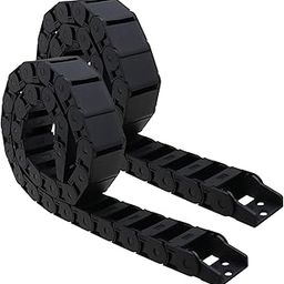 2Pcs 18x37mm Nylon Drag Chains Semi Closed Cable Wire Carrier Tow Line 1M Length Flexible Nested for Electrical Machines 3D Printer Accessories-picture-6