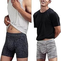 Men's Regular Fit Supima Printed Cotton Boxer Brief Pack of 2 | Boxers for Men, Underwear for Men, Underwear for Men Combo,v Shape Underwear for Men-Dashed Silver,Hybrid Grey-S-image-41