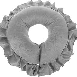 Healvian U Shaped Neck Support Cushion Spa Salon Massage Table Cradle Face Pillow Neck Head Cushion Travel Flight Neck Pad Grey-image-44