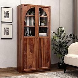 DAKSHAYANI HANDICRAFT Sheesham Solid Wood Bookshelf | Handcrafted Book Shelf for Home & Office | Open Storage Rack | Wooden Bookcase for Living Room, Study & Bedroom (Honey, Book 4)-image-12