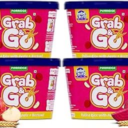 BE'BE' BURP Travel pack Grab & Go - Puffed Rice Mix Porridge with Apple & Beetroot |Natural Food No Sugar No Salt | No Artificial Preservatives & Flavours | 120gm (Pack of 4)-image-8
