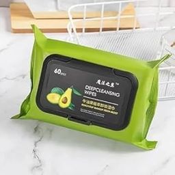 HANS ENTERPRISES 60 pics/Pack Beauty Clean & Glow Makeup Remover Wipes for Face with Aloe Vera, Cucumber & Vitamin E Makeup Remover Wipes Hydrating, Refreshing, Soothing-12