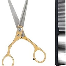 GutarGoo Hair Cutting Scissor Smooth and Comfortable,Stainless Steel Hairdressing Shears Set (Gold)-image-92