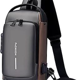 XBEY Anti Theft Backpack for Women, Sling Bag For Men CrossBody Backpack For Men Women, Anti-Theft Chest Bag With USB Charging Port, Messenger Bags, Casual Shoulder Bag, Travel Handbag-image-86