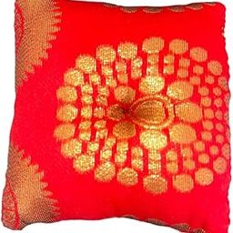 FASHERATI Singing Bowl Cushion, Meditation Singing Bowl Cushion Ring Medium (Red)-image-85