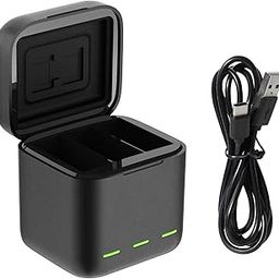 KACA Battery Charger 3-Channel USB Battery Quick Charger with Type-C Cord for GoPro Hero 13 Black, Batteries Storage Carrying Case Compatible with Go Pro 13 Camera (Only Charger)-40