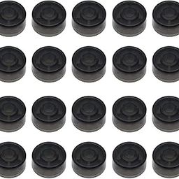 Jiayouy Guitar Effect Pedal Footswitch Toppers Foot Nail Cap Protection Cap for Guitar Effect Pedal Protection Cap 20PCS/Set (Black)-image-19