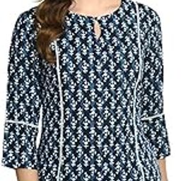 Women's Casual Ethnic 3/4 Sleeve Printed Tunic-picture-40