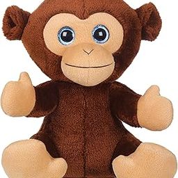 Mirada Dark Brown Cute Plush Stuffed Glitter Eye Velcro Monkey Soft Toy - 25 cm-image-82
