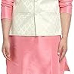 Men's Kurta Pyjama & Printed Nehru Jacket Set.-image-109